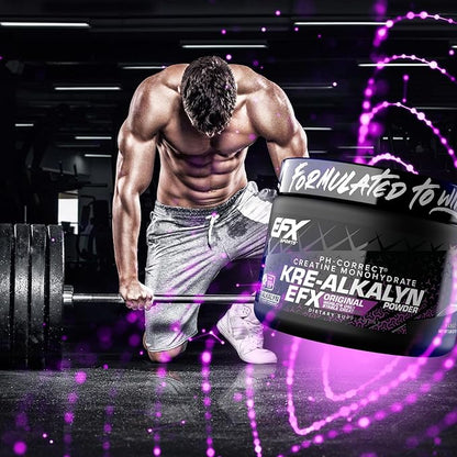 EFX Sports Kre-Alkalyn EFX Powder | pH Correct Creatine Monohydrate Powder Supplement | Strength, Muscle Growth & Performance | 55 Servings (Mango)