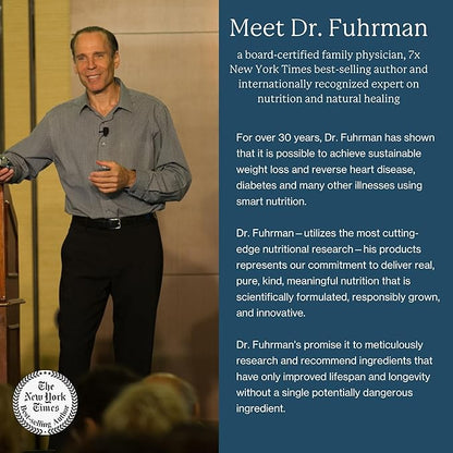 Dr. Fuhrman Women's Daily Multivitamin - Vegan Formula for Women Over 50, 120 Capsules, Essential Vitamins for Optimal Health and Wellness