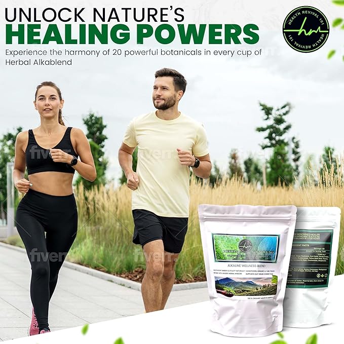 Herbal Alkablend- 20 Ingredient Tea- Holistic Wellness | Optimal Versatility in Health |Supports Immune System, Digestion, and Energy | Natural Body Cleanse and Detox