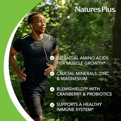 Natures Plus Power Teen for Him - 60 Chewable Tablets, Wild Berry - High-Potency Teenage Multivitamin - Sugar Free, Vegetarian, Gluten Free - 30 Servings