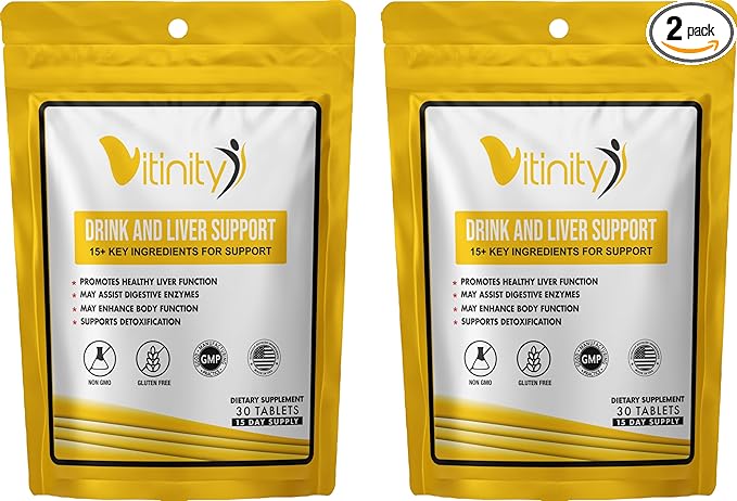 Anti Drink Liver Support Supplement-15+Key Ingredients for Craving Support,Liver Health,Kudzu, Milk Thistle,Holy Basil,DHM,All Natural Cleanse,Gradual Reduction,Nutrient Replenisher Tablets(30 Days)