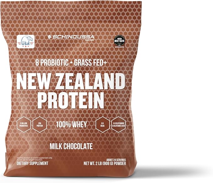 Probiotic Whey Protein Powder | Chocolate | 2 lb | Grass-Fed | New Zealand PROBIOTIC WHEY Milk Chocolate|Natural Flavors|910g|24 Servings