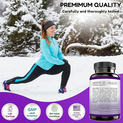 Halal Joint Support Supplement w/Glucosamine Chondroitin MSM | 2820mg 30 Servings | Non-GMO