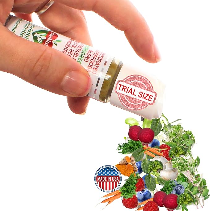 InviNutri Superfoods Powder Solution for ARFID Special Needs Picky Eaters. Microgreens Veggies Fruits Mushrooms Turmeric. Invisible 40x Nutrient-Rich 30mg Sulforaphane Vitamin Supplement TRIAL PORTION