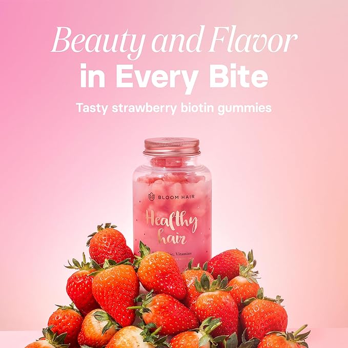 Gummies for Faster Hair Growth & Biotin Vitamins for Rapid Hair Growth for Women Gummies Hair Vitamins Supplements for Increased Hair Thickness Vegan Hair Growth Vitamins