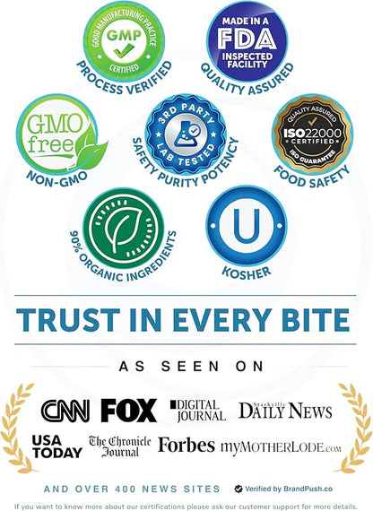 Lunakai USA Made Vitamin D3 Gummies 2000 IU - Non-GMO, Gluten-Free Vitamin D Gummies for Women & Men - Bone, Immune & Energy Support, 60ct