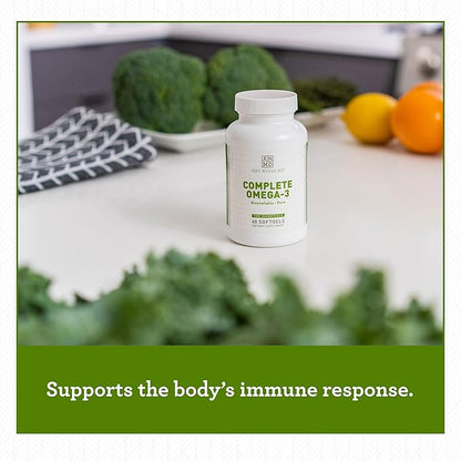 Dr. Amy Myers Complete Omega-3 Softgel – 1000mg of EPA/DHA - 170% More Bioavailable Than Leading Fish Oil Supplements - Supports Healthy Inflammatory Response – 60 Capsules, 2 Month Supply