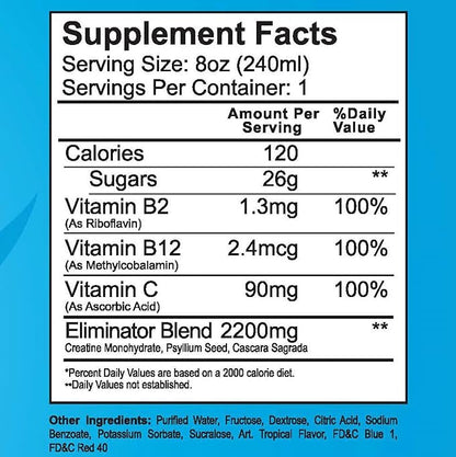 Wellgenix Omni Rhino Detox Drink - Toxin Eliminator - Same Day Cleansing Liquid - Fruit Punch - 8 fl oz (Pack of 1)