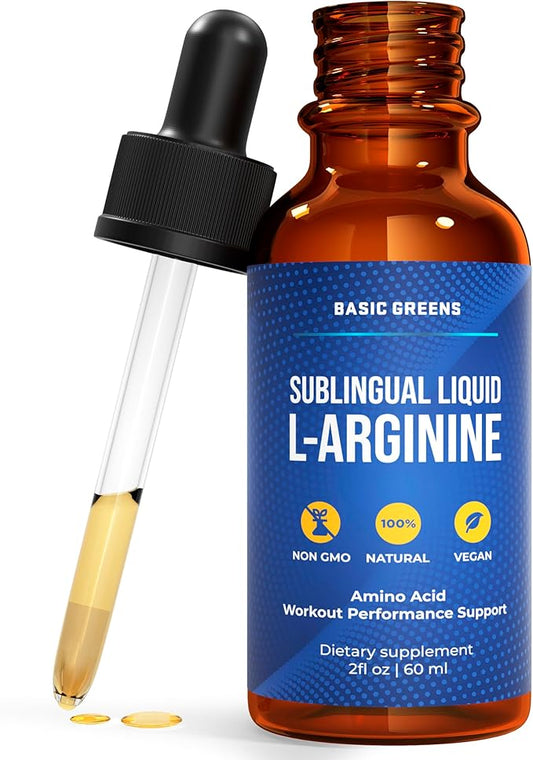 L Arginine Liquid - L-Arginine Supplement for Men and Women with Nitric Oxide Precursor, L Arginine Supplement