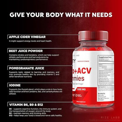 Trinity Keto+ACV Gummies for Advanced Weight Loss, All Natural Apple Cider Vinegar Supplement, 500 mg (180 Gummies)