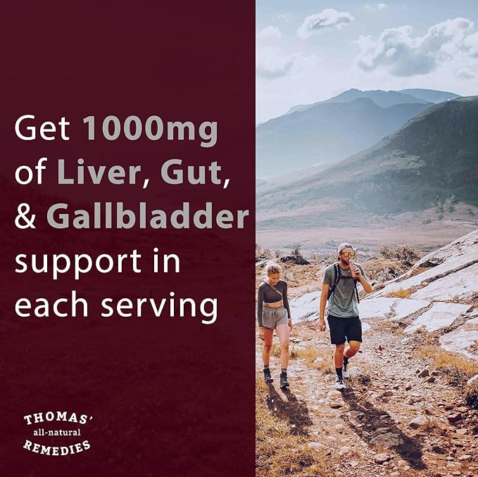 Thomas' all-natural Remedies Tudca 500mg (1000mg Per Serving), 60 Capsules- Tauroursodeoxycholic Acid, Liver Support Supplement- Vegan, Non-GMO, No Filler Capsules