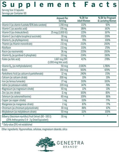 Genestra Brands Pregna Vite | Supports Healthy Pregnancy with Folic Acid, Vitamin D and Iron | 180 Capsules