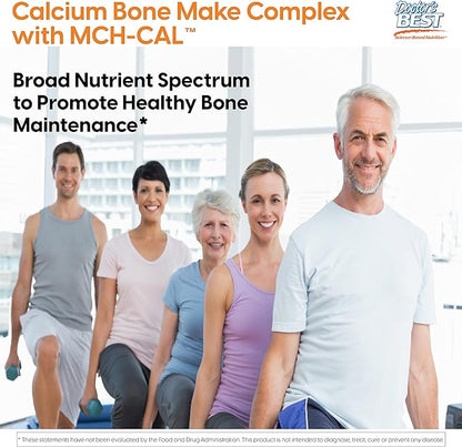 Doctor's Best Calcium Bone Maker Complex with MCHCal, Supports Bone Health, Muscular, Skeletal & Vascular Health, 180 Caps