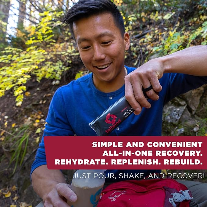 Tailwind Nutrition Recovery Mix, Complete Protein, Carbohydrates, and Electrolytes Powder Drink Mix for Post-Workout, Free of Gluten, Soy, and Dairy, Vegan, 15 Servings, Coffee