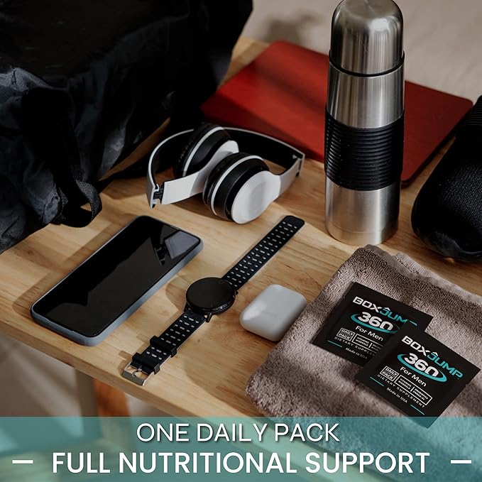 Daily Multivitamin for Men, Packed with All Essential Daily Men's Vitamins & Minerals, 30+ Vitamins for Men in Each Serving - Vitamin A, D, C, E, B1, B2, B6, B12-30-Day Vitamin Pack for Men