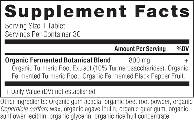 Turmeric Capsules by Ancient Nutrition, Once Daily, Use as a Joint Supplement and Supports Inflammation, Gluten Free, Paleo and Keto Friendly, 30 Tablets