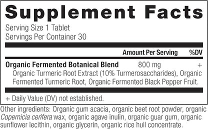 Turmeric Capsules by Ancient Nutrition, Once Daily, Use as a Joint Supplement and Supports Inflammation, Gluten Free, Paleo and Keto Friendly, 30 Tablets