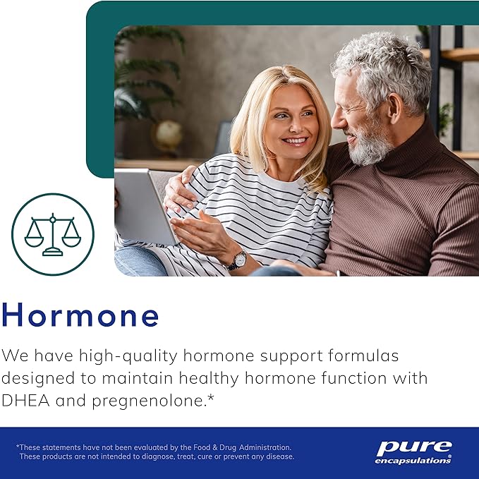 Pure Encapsulations Pregnenolone - 30 mg - Hormone Support - Memory Support & Brain Supplement - Gluten Free & Vegan - 60 Capsules