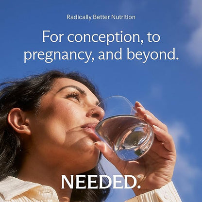 Needed. Prenatal Choline for Cognitive Development - Choline Supplement Aids Baby Brain Development - Supports Healthy Pregnancy & Metabolism - Third Party Tested - 60 Capsules