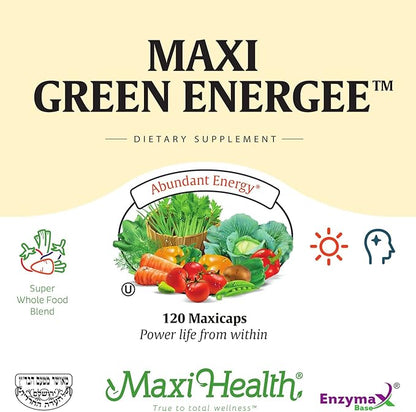 Maxi Health Max Energee - Natural Energy and Stamina Booster - 180 Tablets - Kosher