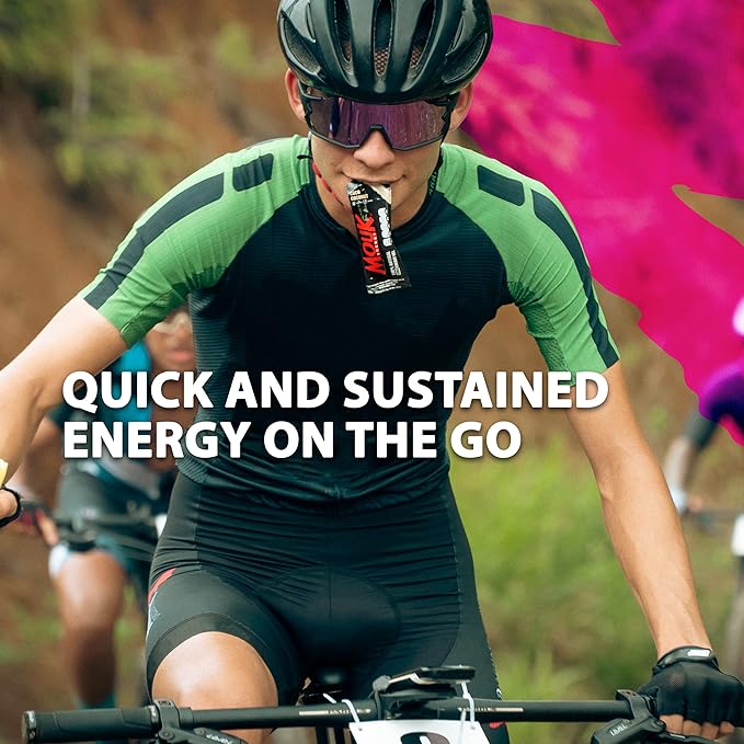 MOUK Energy Workout & Sports Nutrition Energy Gel - Dragon Fruit Flavor All Natural with Whole Chia Seeds | Easy Digestion, Vegan, Gluten Free, Essential Electrolyte | 1.38 Ounce (Pack of 10)