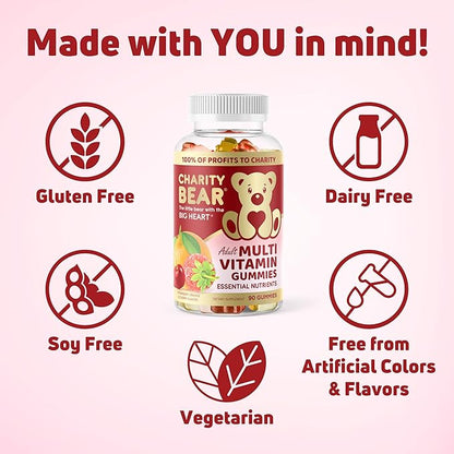Adult Multivitamin Gummies, 100% of Profits to Charity