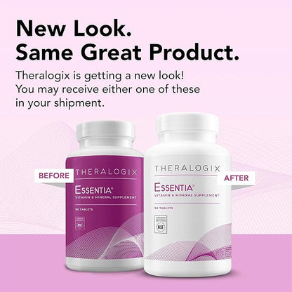 Theralogix Essentia Multivitamin for Women - 90-Day Supply - Women's Daily Multivitamin - Supports Immune Health & Bone Health - Includes Vitamin C, Vitamin D, Zinc & More - NSF Certified - 90 Tablets