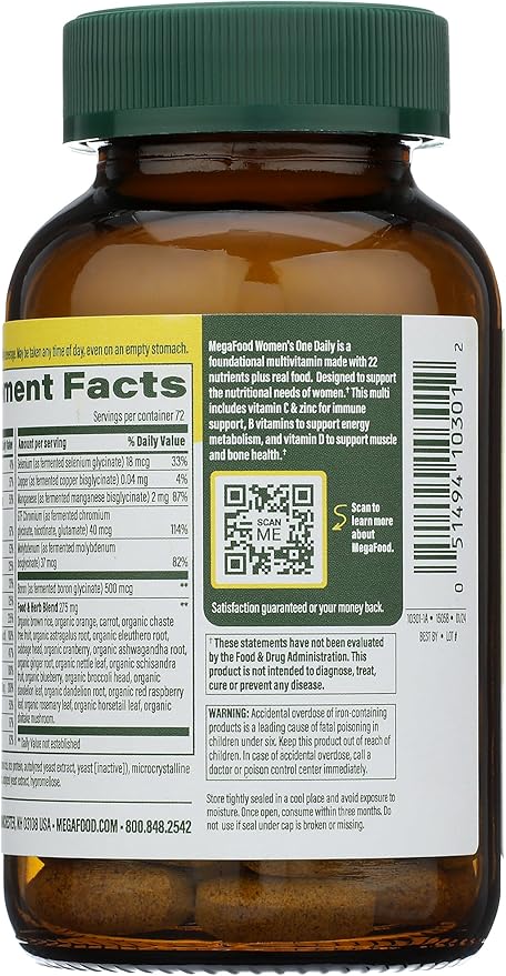 MEGAFOOD Women's One Daily, 72 CT