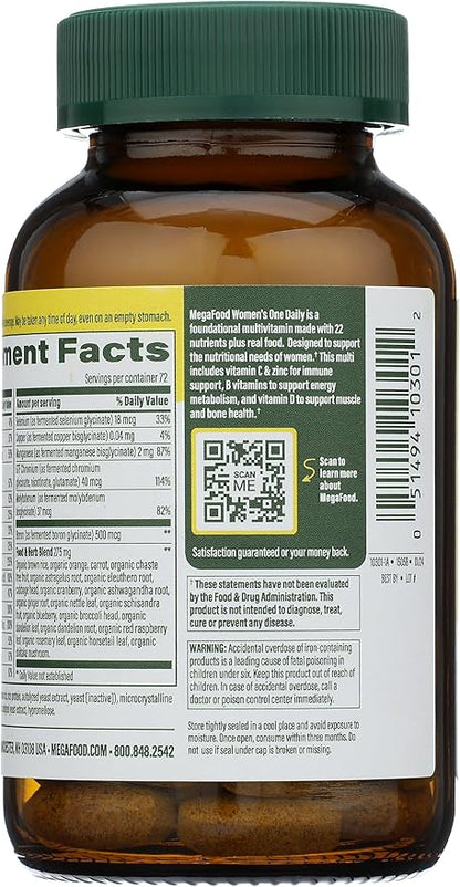MEGAFOOD Women's One Daily, 72 CT
