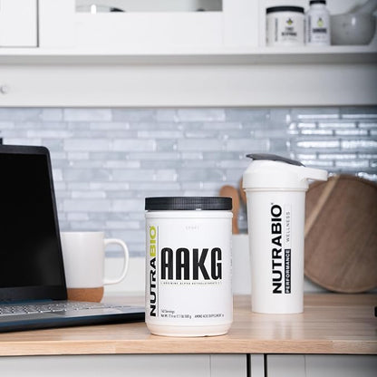 NutraBio Arginine AKG Workout Supplement Powder, 500g – Helps Support Lean Mass Gains, Boost Nitric Oxide, and Enhance Muscle Growth