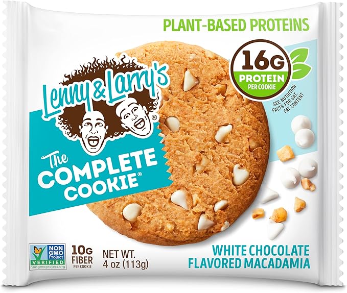 Lenny and Larry's The Complete Cookie, White Chocolate Macadamia, 4 Ounce (Pack of 12)