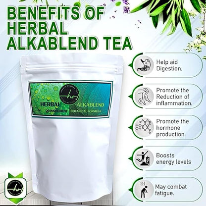 Herbal Alkablend- 20 Ingredient Tea- Holistic Wellness | Optimal Versatility in Health |Supports Immune System, Digestion, and Energy | Natural Body Cleanse and Detox