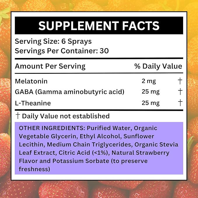 Liposomal Liquid Sleep Spray | Relaxation and Sleep Support | Vegan | Non-GMO | Sugar Free | Gluten Free | 30 Day Supply