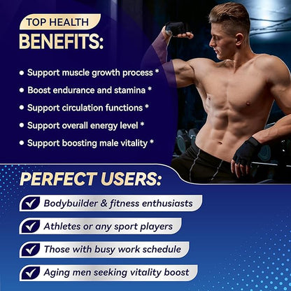 Himalayan Shilajit Supplement - Enhanced Formula with Turkesterone, Maca Root, Tongkat Ali, Fadogia - Rich in Trace Minerals & Fulvic Acid for Male Vitality