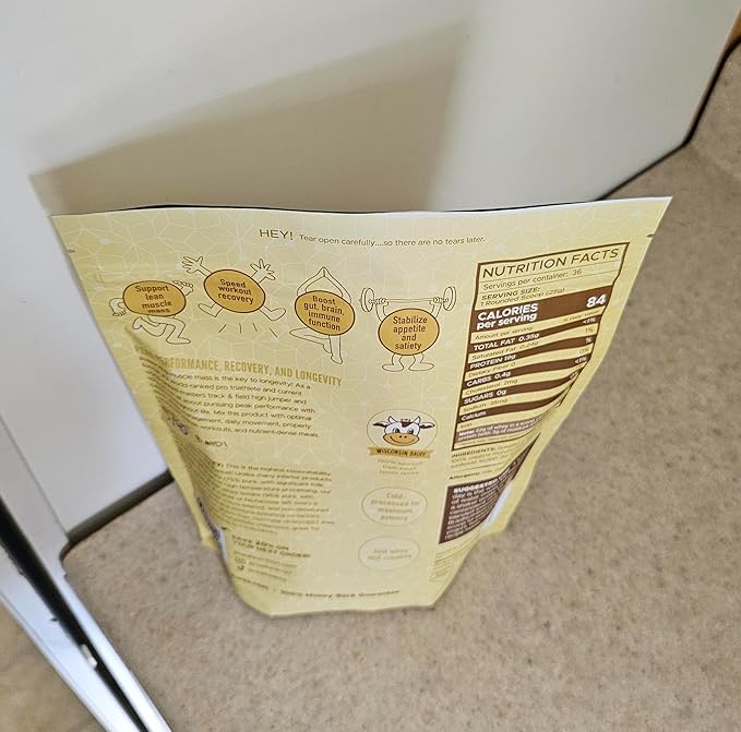 B.rad Grass Fed Whey Protein Isolate Powder with Creatine | Ultra-Pure, All-Natural Clean Ingredients | Superfuel with Whey and Creatine | 100% USA Sourced | Unflavored