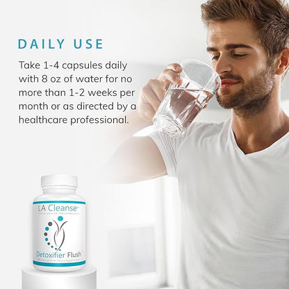 Detoxifier Flush Detox Supplements - 100 Capsules - 137.5 mg Goldenseal Root with Burdock Root Powder, Yellow Dock Root, & Milk Thistle Seed - Body Cleanse Detox for Women and Men