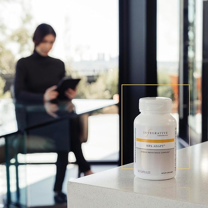 Integrative Therapeutics HPA Adapt - Supports Healthy Stress Response* - with Ashwagandha, Maca, Holy Basil & Rhodiola - Gluten Free - Soy Free - 120 Vegan Capsules - 2 Pack