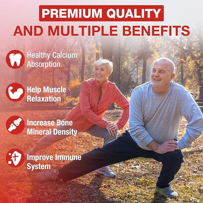 Calcium Citrate Gummies - 1200 mg Calcium Gummies with Magnesium Zinc Vitamins - Calcium Chews for Bone, Muscle, Joints, Immune Support, High Absorption Calcium Supplements for Women & Men 2 Packs