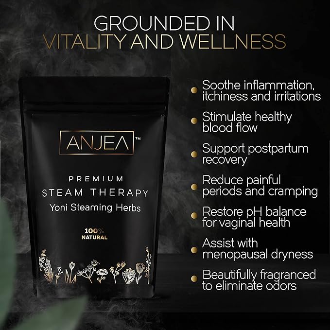 Yoni Steaming Herbs 2 oz (2-4 steams), Vsteam Herbs for Cleansing and Tightening Detox, Natural V Steam Herbs for V Steam Seat Kit, Herbal Sitz Bath Soak, Filter Bags Included