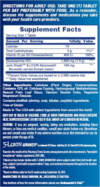 Osteo Bi-Flex One Per Day, Glucosamine Joint Health Supplement with Vitamin D, 30 Coated Tablets