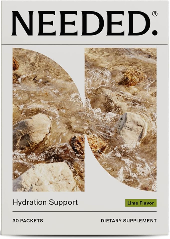 Needed. Hydration Support with Electrolytes & Trace Minerals – Electrolytes for Pregnancy & During Lactation - 30 Hydration Packets Lightly Sweetened with Real Fruit, Lime