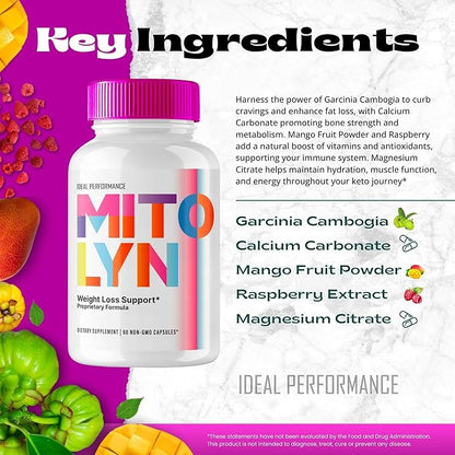 Mitolyn Keto Capsules, Mito Lyn Advanced Formula Pills - Maximum Strength, Mitolyn All Natural Keto Pills, Mitolyn Capsules, Mito lyn Pills Reviews (2 Pack)