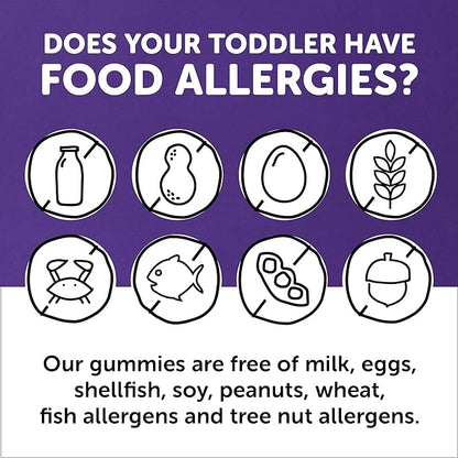 SmartyPants Toddler Multivitamin Gummies: Omega 3 Fish Oil (EPA/DHA), Vitamin D3, C, Vitamin B12, B6, Vitamin A, K & Zinc, Beta Carotene, Gluten Free, Three Fruit Flavors, 180 Count (60 Day Supply)