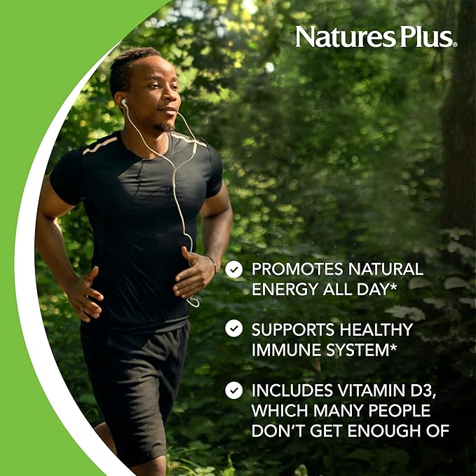 Natures Plus Source of Life - 30 Tablets - Multivitamin & Mineral Supplement - Supports Natural Energy & Overall Well-Being - Gluten Free, Vegetarian - 10 Total Servings