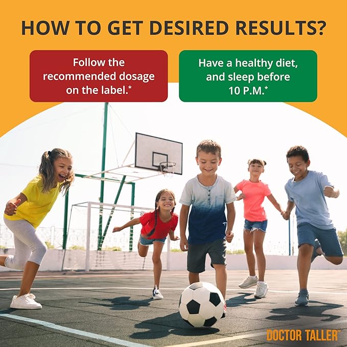 NuBest Doctor Taller Kids - Kids Multivitamins, Toddler Vitamins - Support Healthy Height, Height Growth and Bone Strength for Ages 2 to 9 - Grape Flavor - 60 Vegan Chewable Tablets | 6 Pack