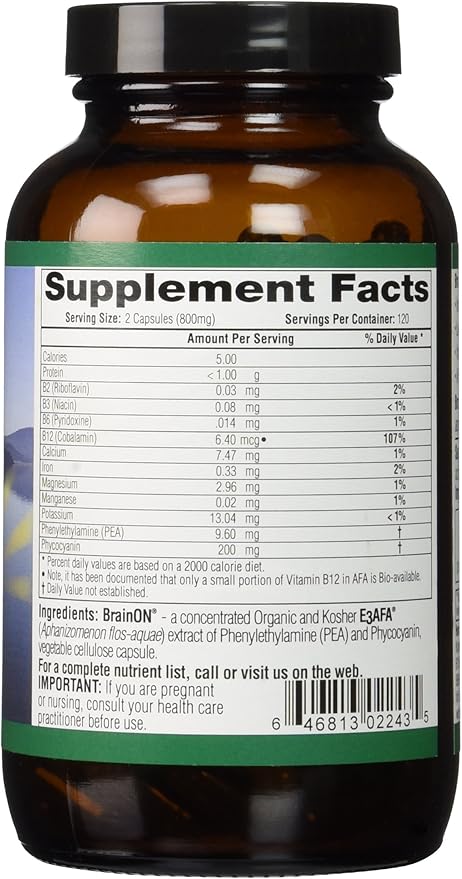 E3LIVE Blue Majik Organic Spirulina Powder: Superfood Your Way to Radiant Health and Wellness - No Fishy Smell, 100% Vegan Protein 240 Count