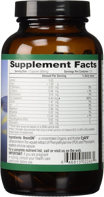 E3LIVE Blue Majik Organic Spirulina Powder: Superfood Your Way to Radiant Health and Wellness - No Fishy Smell, 100% Vegan Protein 240 Count