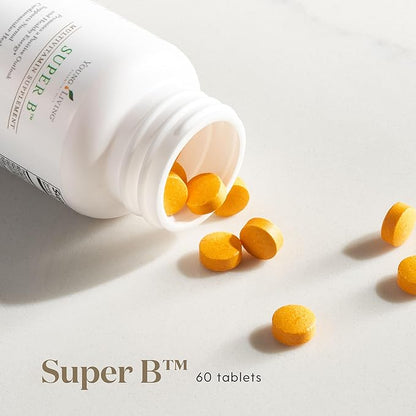 Young Living Super B Tablets | 60 Count Bottle | B Vitamins & Minerals | Supports Healthy Energy Levels | Keto-Friendly | Natural Folate Source | Contains Calcium, Magnesium, and Vitamin B6