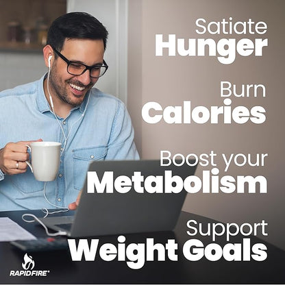 Rapidfire Original Flavor High Performance Keto Coffee Pods, Supports Energy & Metabolism, Single Serve K Cup, Brown, 16 Count